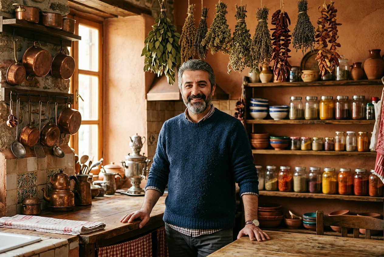 Muhammet Filiz in his Istanbul kitchen